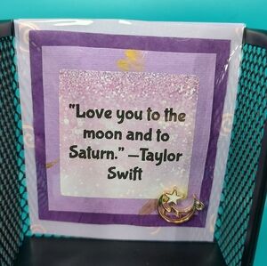 Handmade Inspirational Quotes with Charm! Nursing Home Crafts! Taylor Swift